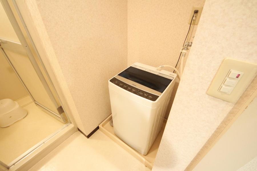 洗濯機は室内置きタイプで衛生的