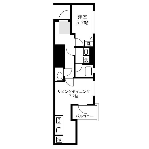 アットイン東新宿9の間取り