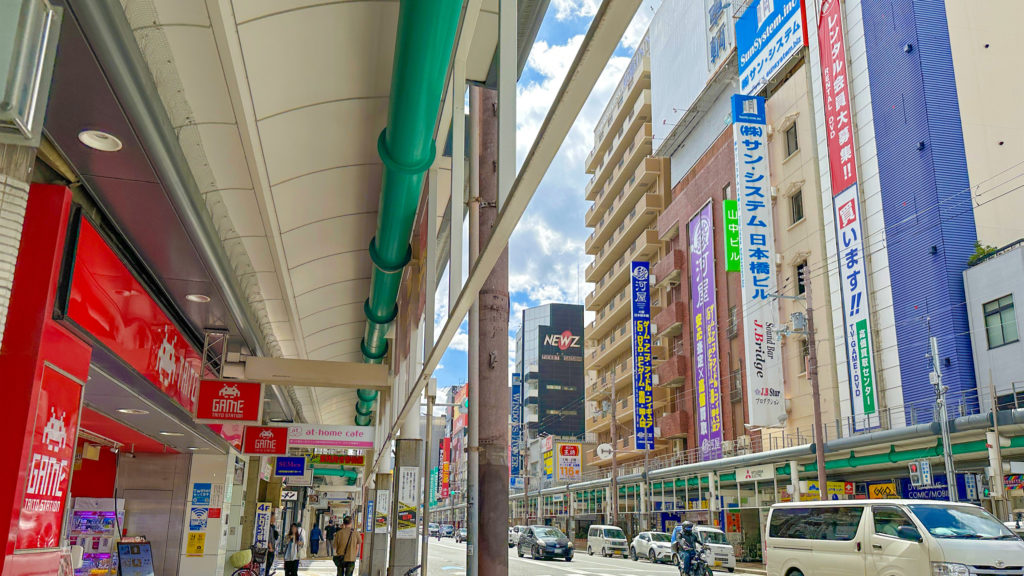 でんでんタウンの通りの様子