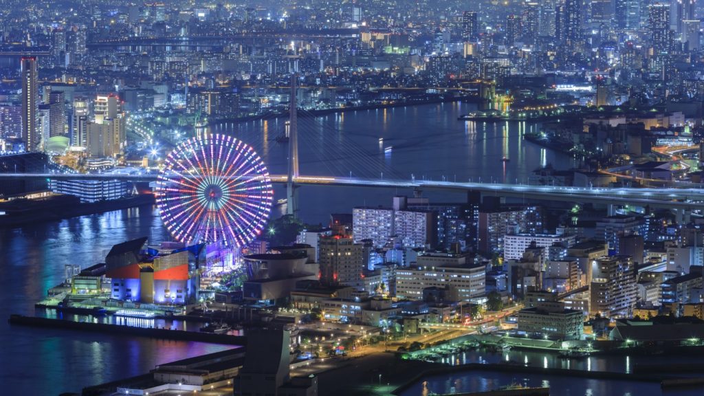 大阪ベイエリアの夜景