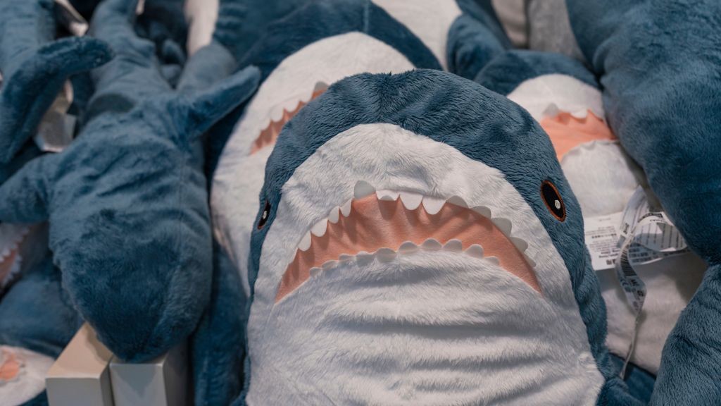 IKEAで購入できるサメのぬいぐるみ