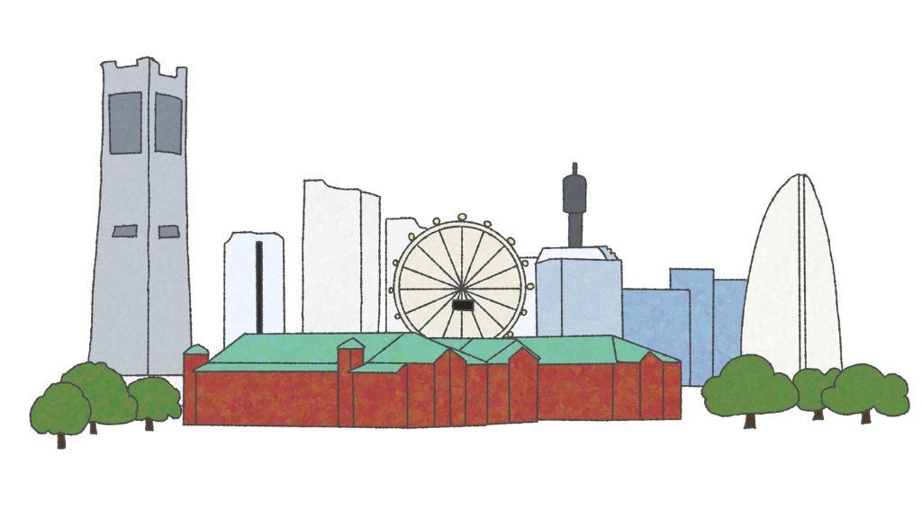 みなとみらいのイラスト