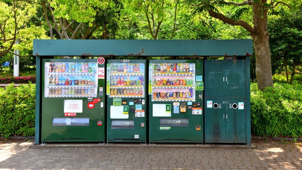 臨港パークにある自動販売機