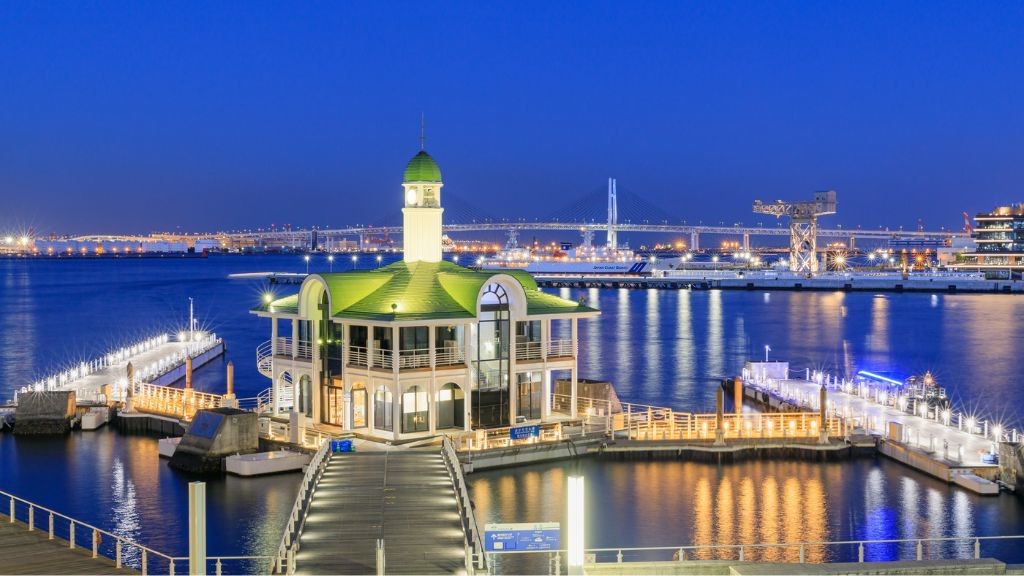 ぷかりさん橋の夜景