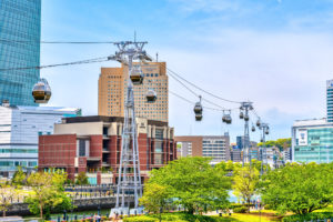 横浜　桜木町の都市景観