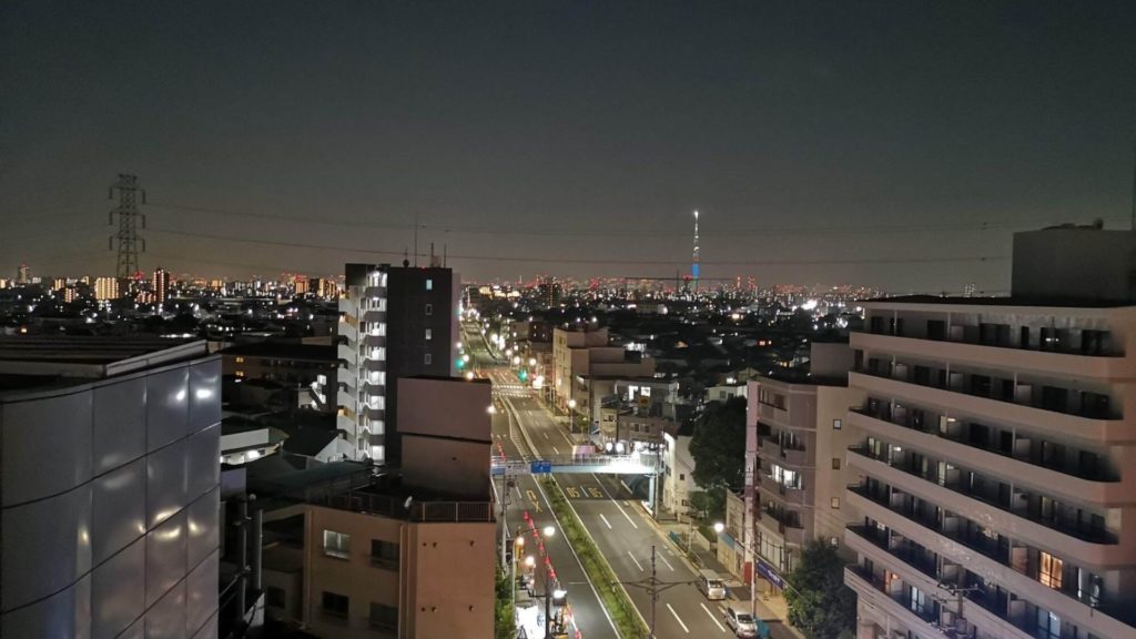 蔵前の町並み（夜）