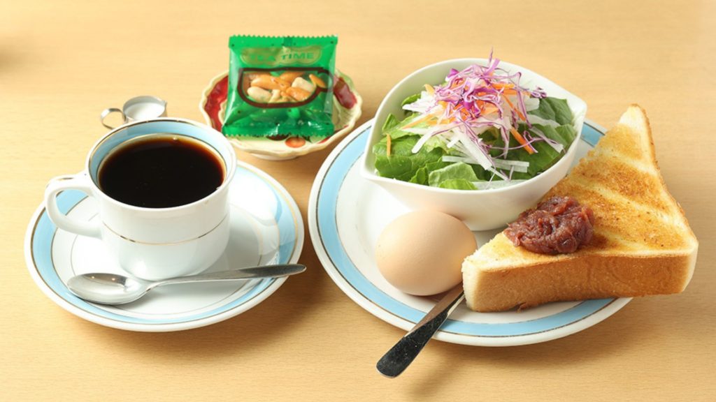 喫茶アールグレーのモーニングセット