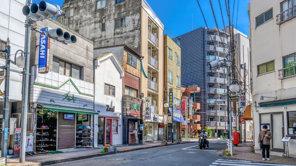 東中野の商店街の様子