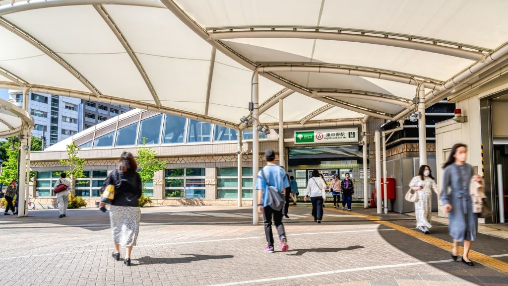 中野駅ー西口の様子