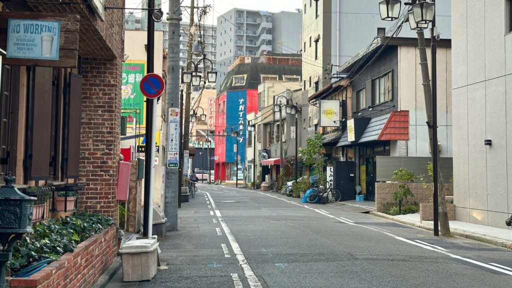一宮駅東口周辺の町並み