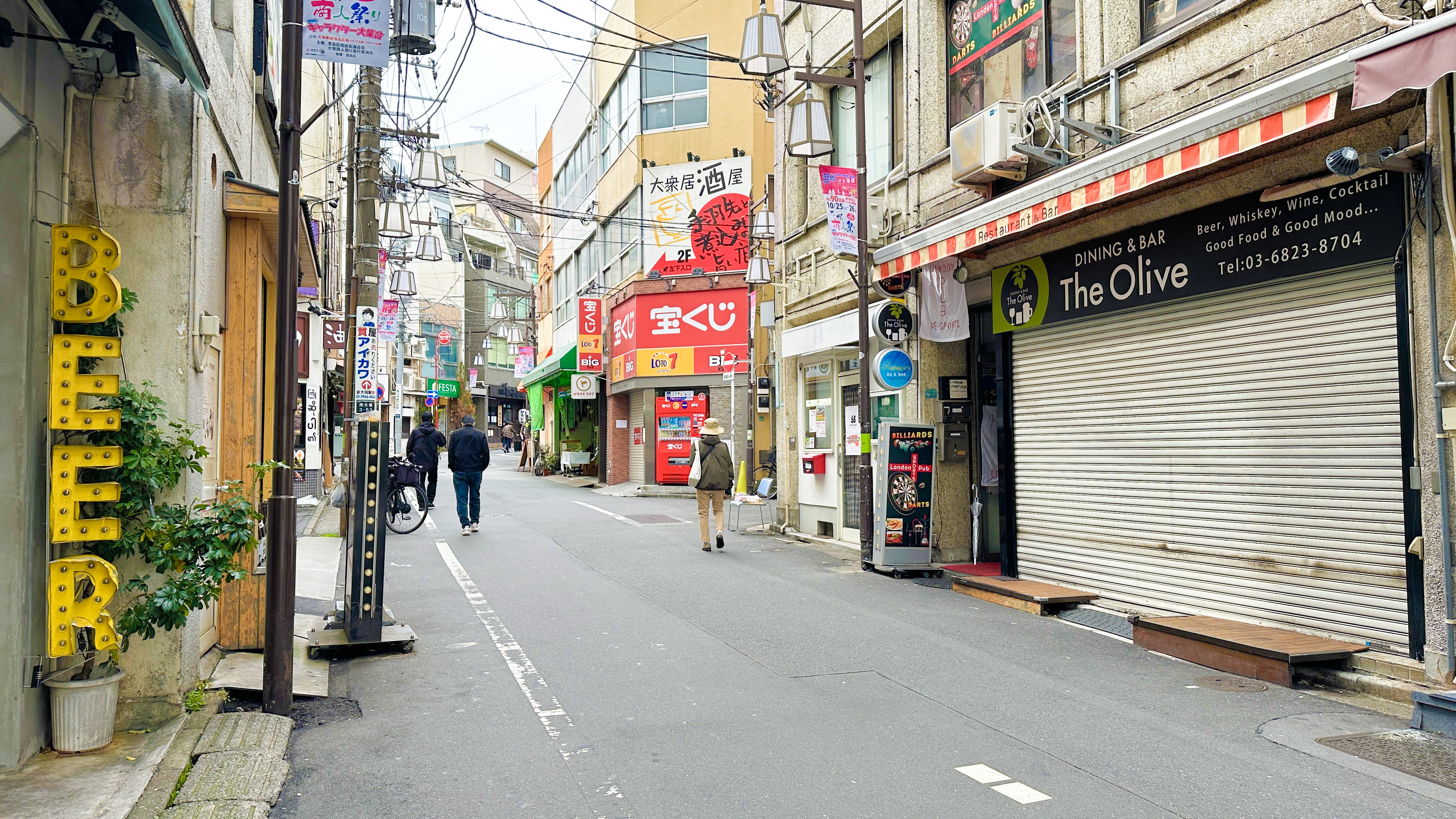 サンモール大塚商店街のメイン通り