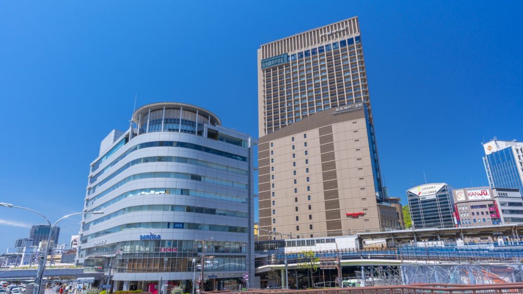 三宮駅周辺の都市的な様相