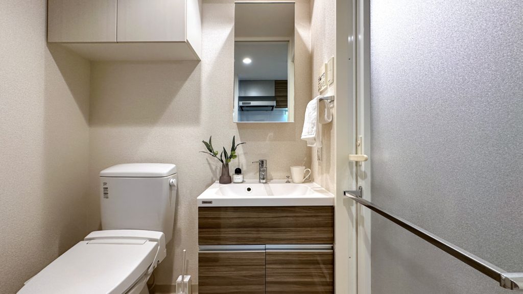 アットイン秋葉原6の洗面脱衣所