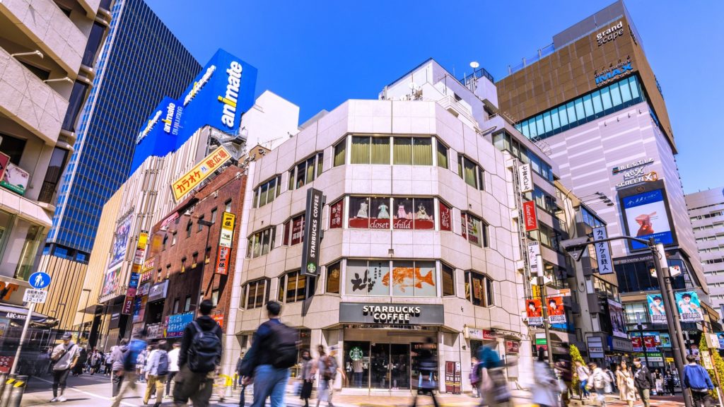 乙女ロード周辺の大通り