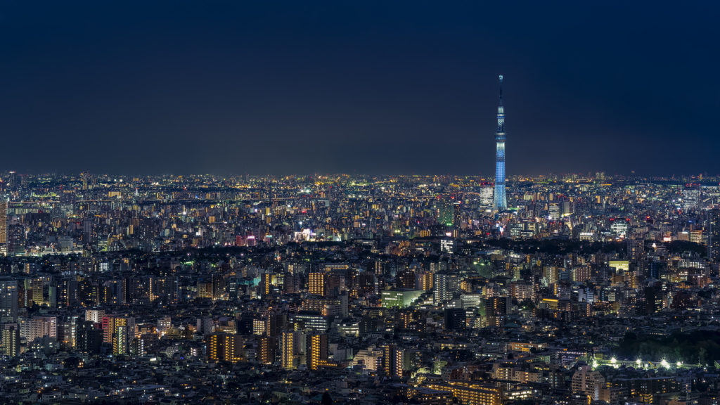 サンシャイン60展望台からみられる夜景